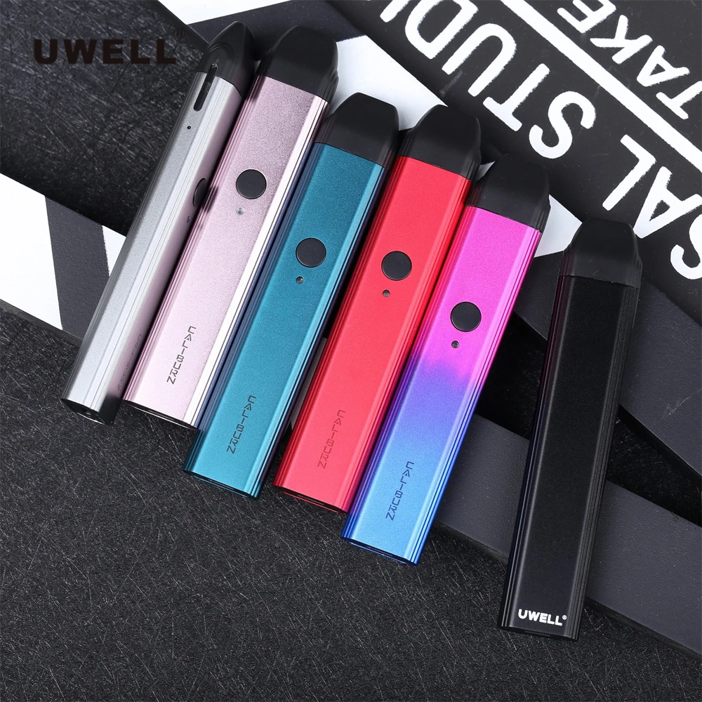 

Original UWELL Caliburn Portable System Mod Vape 2ml Pod Cartridge built in 520mah Battery Vape Tank Atomizer E-Cigarette