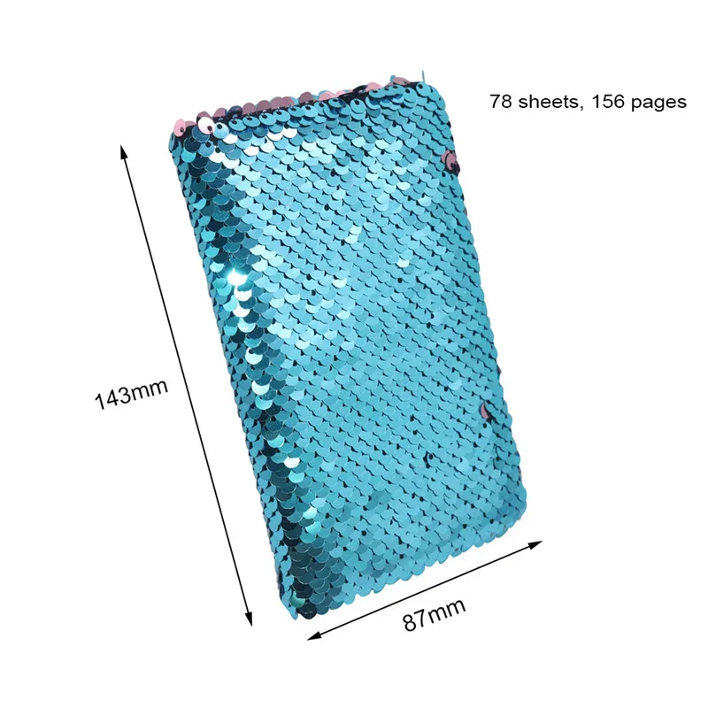 1 шт., креативный блокнот с блестками, блокнот, блестящий дневник, заметки, канцелярские принадлежности, канцелярские принадлежности, 78 листов, маленький подарок