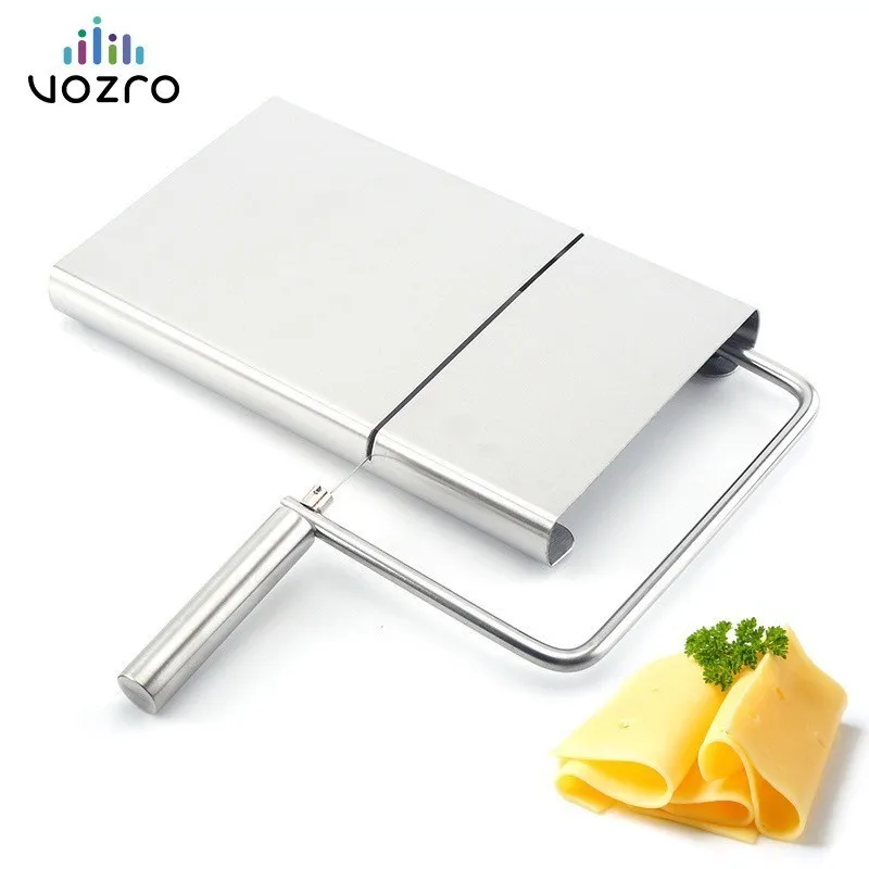 

VOZRO Stainless Cheese Slicer Grater Section Butter Shredder Cutting Board Cloth Department Platform Rallador Ralador De Queijo