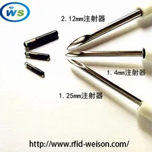 80 шт./лот шприц для животных) 2*12 мм 134,2 кГц чип Stanard ISO EM4305 для дизайна домашних животных