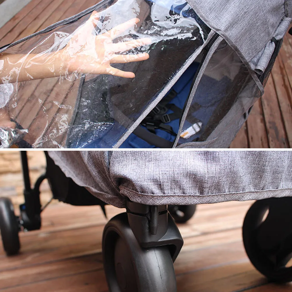 Детские коляски интимные Аксессуары Универсальный водонепроницаемый чехол от дождя ветер с молнией открытым для Детское yoya плюс Babyzen йо коляски