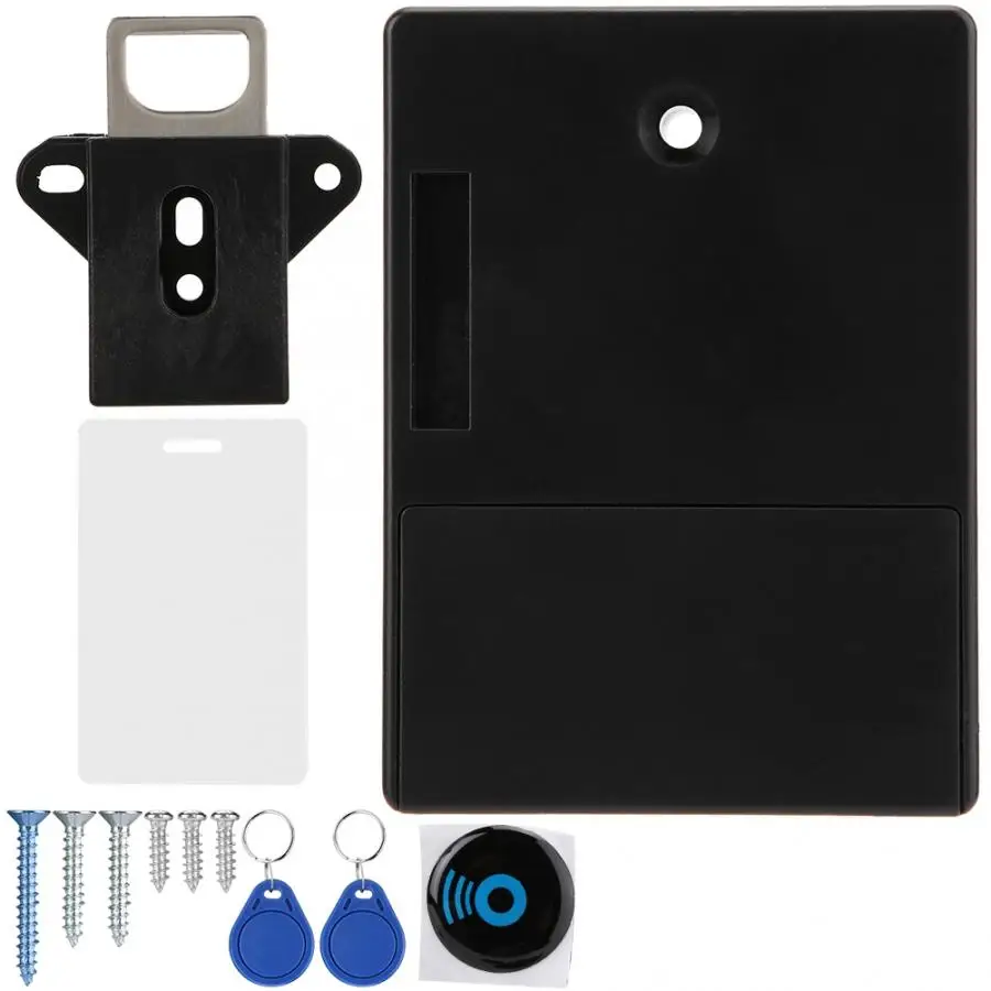 

IC Card Sensor Battery RFID Cabinet Drawer Card Lock Electronic Cabinet Lock without Hole