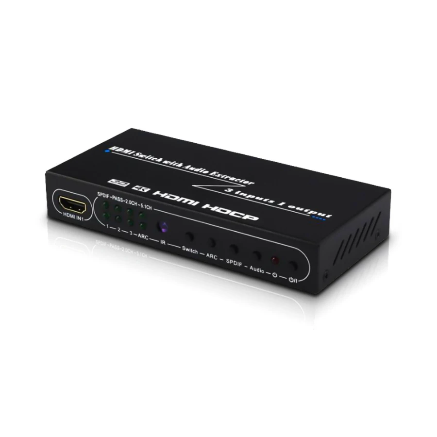 4K HDMI переключатель 3x1 с 5 1 каналом Spdif/коаксиальный и 3 R/L портовый 1080P 3D AC3/5.1DTS