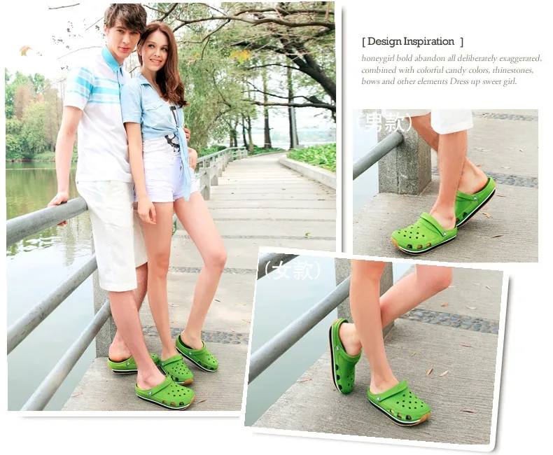2016 Summer Mens Clogs Beach Slippers For Men Women Garden Shoes Mule Clogs Fashion Candy Color Adult Clog Clogs EVA Materials (6)