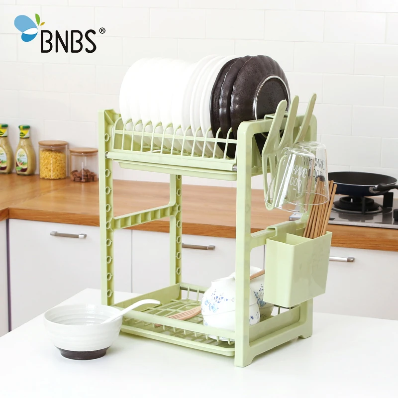 

BNBS Kitchen Supplies Storage Racks For Dinnerware Plate Dishes Cup Organizer Shelf High Quality Dish Drying Holder