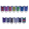 Moderne 12 pièces paresseux athlétique course sans cravate lacets femmes hommes élastique Silicone chaussure dentelle toutes les baskets Fit sangle ► Photo 2/6