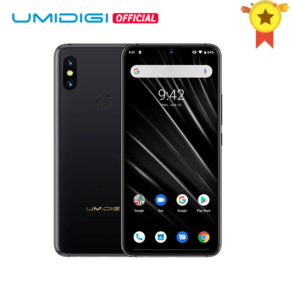 UMIDIGI S3 PRO 48MP + 12MP 20MP супер камера Android 9 0 5150mAh большая батарея 6GB 128GB 6 3 &quotFHD