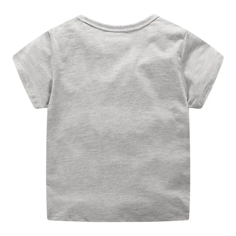 Одежда для мальчиков, новинка года, летняя одежда для маленьких мальчиков, топы с короткими рукавами и рисунком, футболка, блузка,#4M06