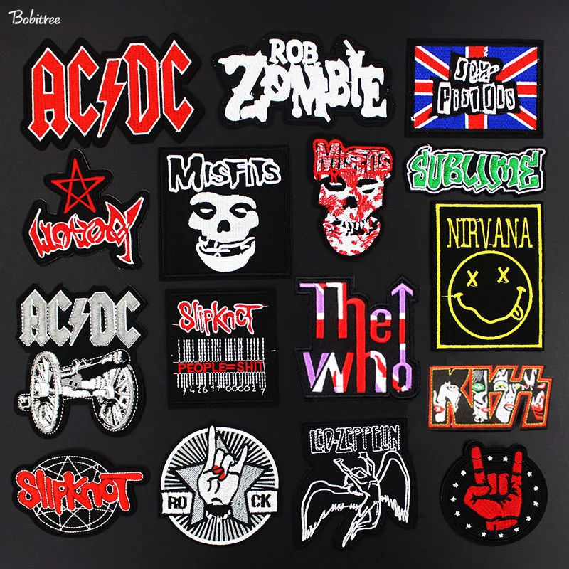 Metal Band Cloth Patches Rock Music Fans Badges Embroidered Motif
