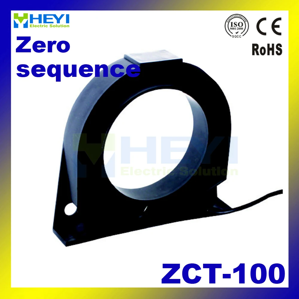 

high sensitivity current transformers ZCT-100 0.5A/0.5mA, 1A/1mA, 1A/0.5mA zero-phase encapsulated current transformer