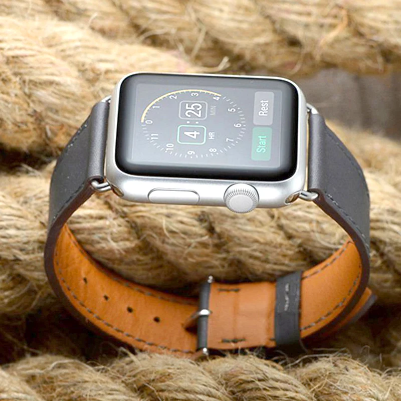 Ремешок для часов Apple Watch Band 42 мм 38 мм роскошный модный браслет из натуральной кожи ремешок для Iwatch Band Series 1 2 3 4