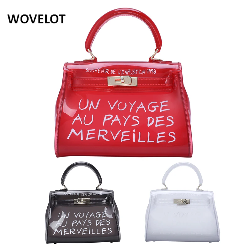 

Clear Transparent PVC Shoulder Bags Women Candy Color Versatile Mobile Jelly Simple Purse Solid Color Handbags Messenger Bag