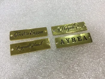 

Personalize Clothes/Bag/Shoes/Jeans Accessories Customized Metal Label Zinc Alloy Tag Engraved Patch