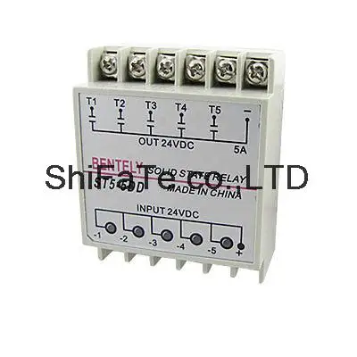 DC to Five 5 Phase Solid State Relay SSR 5A 24V DIN Rail Mount | Обустройство дома