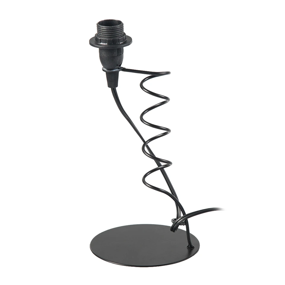 Освещение в помещении E14 держатель лампы Настольная лампа подставка Железный базовый светильник прикроватный Настольный светильник s ночной бар домашняя лампа-столб