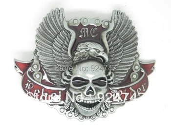 

Rebel Rider Angel skull Belt Buckle