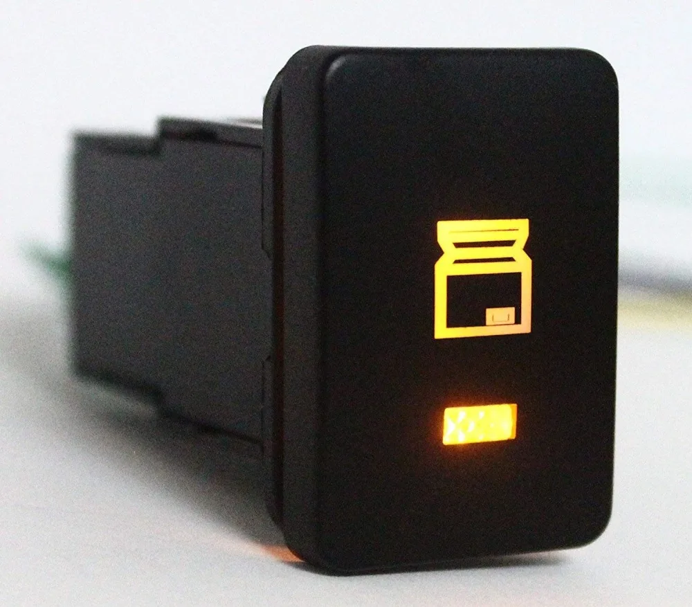 

Push Switch 12V 3Amp Blue LED Reverse Camera Push Button Switch for Toyota 2015 Hilux Prado 150 200 Rav4 (FRIDGE)