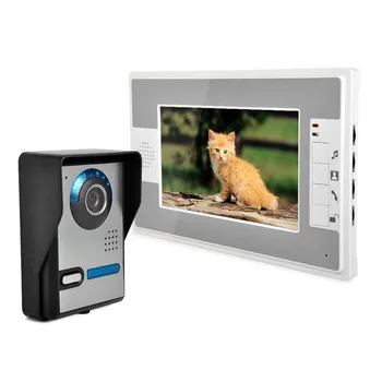 

7 Inch Video Door Phone Doorbell Intercom Kit 1-camera 1-monitor Night Vision 812FA11