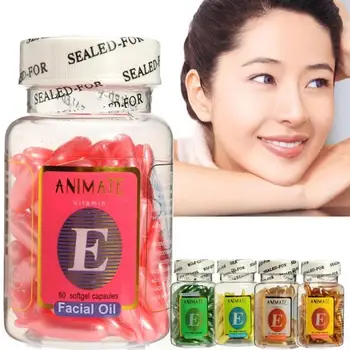 

70 Capsules Vitamin E Face Serum Capsule Whitening Freckle Remover Repair Ance Scar Hydrating Capsule Vibrant Glamour