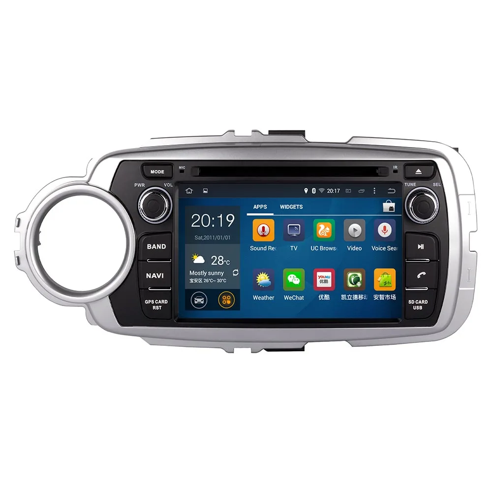 Flash Deal Android 9.0 Car Radio GPS Navigation Multimedia Player For Toyota Yaris 2012-2019 Auto Stereo Audio DVD WIFI Bluetooth Headunit 2