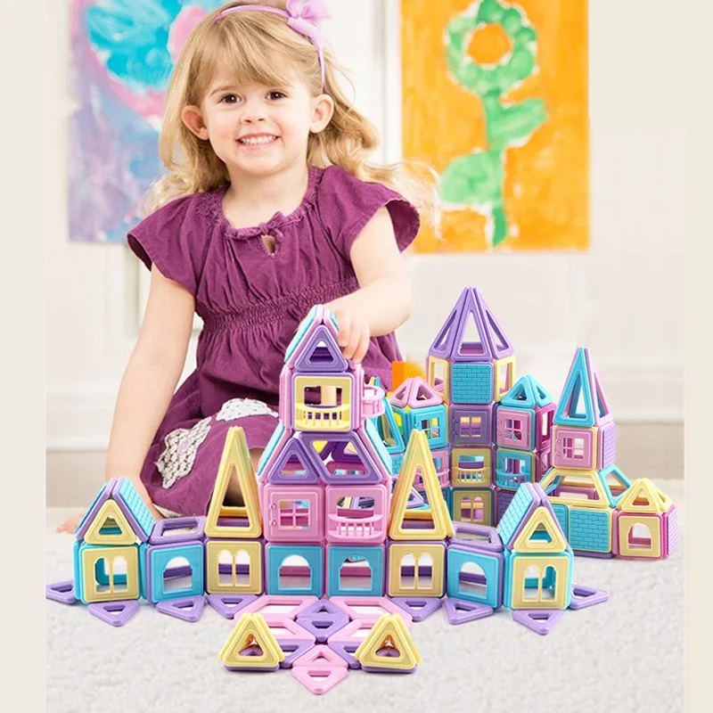 

30-156PCS Mini Magnetic Building Blocks Constructor Designer 3D Pulling DIY Educational Toys Kids Magnet Toys for Children Gifts