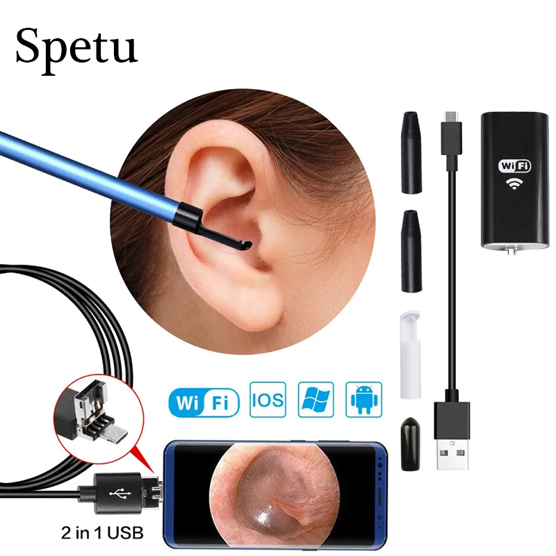 

Wifi Endoscope 5.5mm HD Mini Medical Endoscope Camera Android IPhone Camera Personal Health Care Otoscope USB Camera Endoscopio