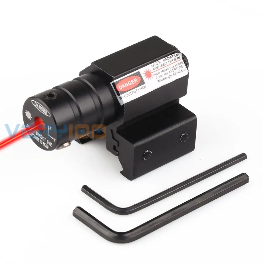 

VERY100 Tactical Red Laser Beam Dot Sight Scope for Gun Rifle Pistol Picatinny Mount New for Outdoor Hunting