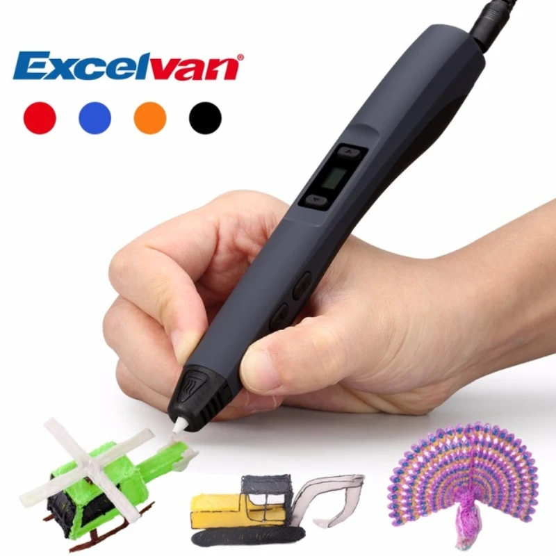 Доставка из России Excelvan 3D Ручка принтер CRITIRON Интеллектуальный Doodler ручка для