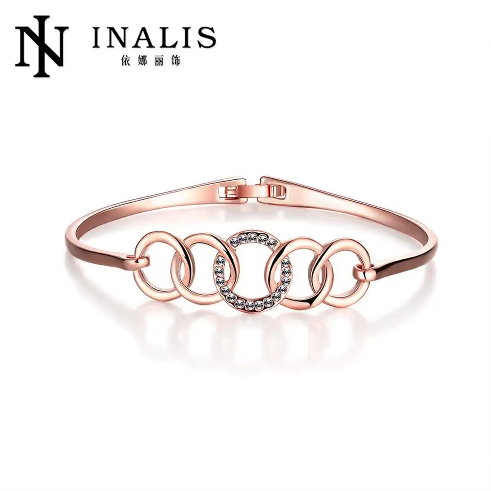 Fashion Bracelets For Women Lnlay Zircon Bracelet Jewelry Free Shipping pulseiras para as mulheres Z079 | Украшения и аксессуары