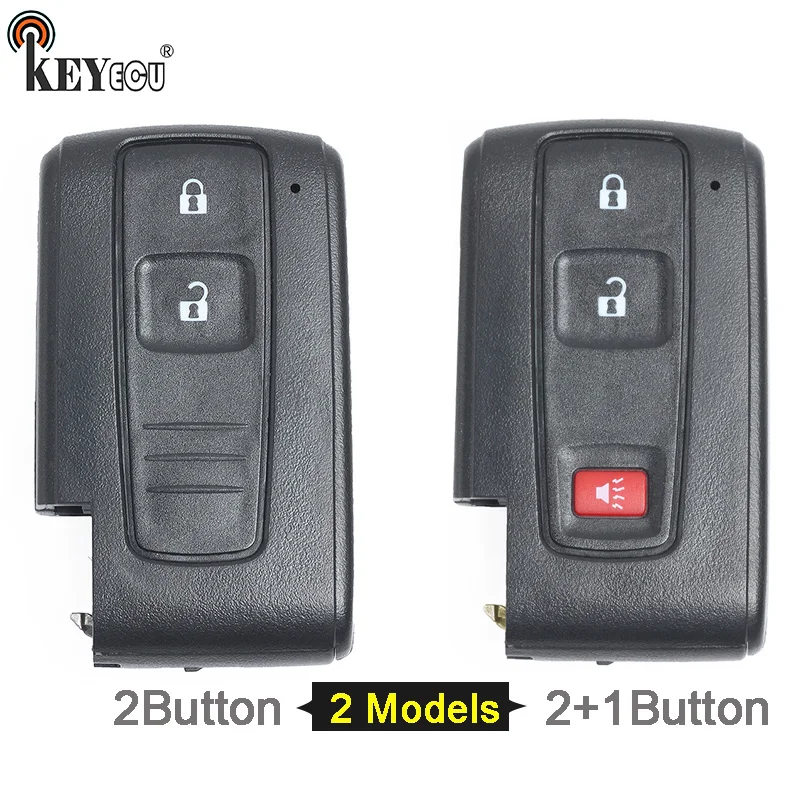 KEYECU for Toyota Prius Replacement Smart Remote Car Key Shell Case Fob 2/2+1 Button No Blade (Only Shell) KEYECU for Toyota Prius Replacement Smart Remote Car Key Shell Case Fob 2/2+1 Button No Blade (Only Shell)