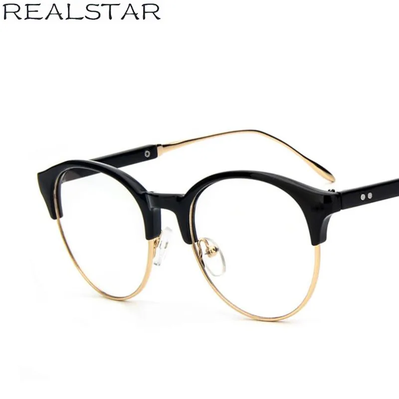 REALSTAR 2018 модные полукруглые оправы для очков женские оптические очки кошачий глаз