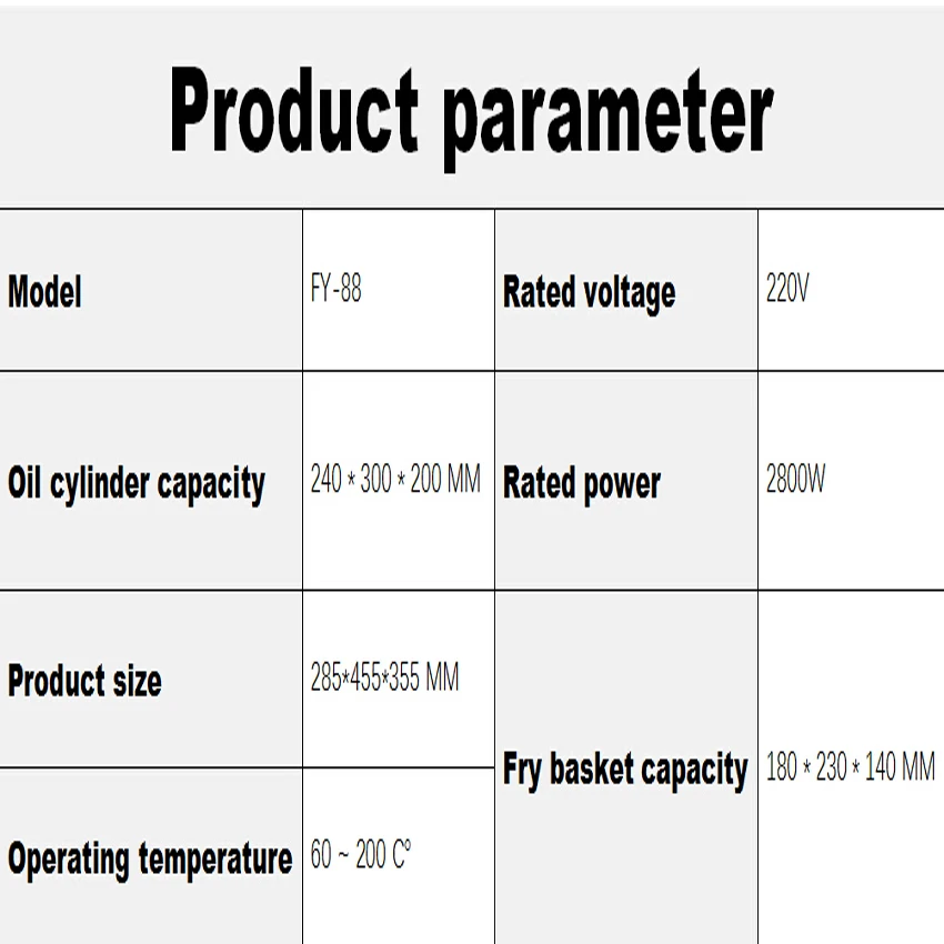 1 шт. FY-88 коммерческий Электрический Фритюрница из нержавеющей стали высокой мощности для жареной курицы, картофеля фри, кироса, и т. д