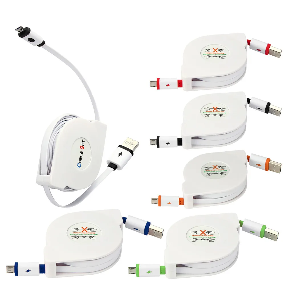 Кабель Mini usb ugreen micro 1 м V8 кабель Micro к USB выдвижной для синхронизации данных 2 А
