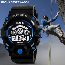 Для мужчин цифровой спортивные часы военные многофункциональный открытый электронный Водонепроницаемый наручные часы Мода Повседневное часы
