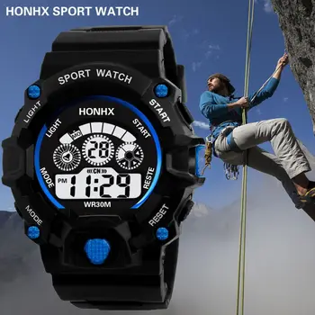 

Men Digital Sports Watch Military Multifunction Outdoor Electronic Waterproof Wrist Watch Fashion Casual Watches