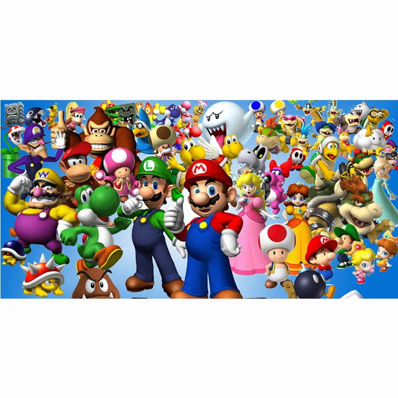 2514 35 De Réductionsuper Mario Imprimé 70140 Cm Bambou Fiber Serviette De Bain Doux Serviette De Plage Séchage Gant De Toilette Bain Douche