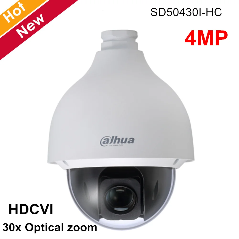 

Dahua 4MP HDCVI PTZ Cameras 30x Optical zoom PTZ HDCVI Camera Waterproof IP67 Focal Length OSD Menu 4.5mm~135mm Security camera