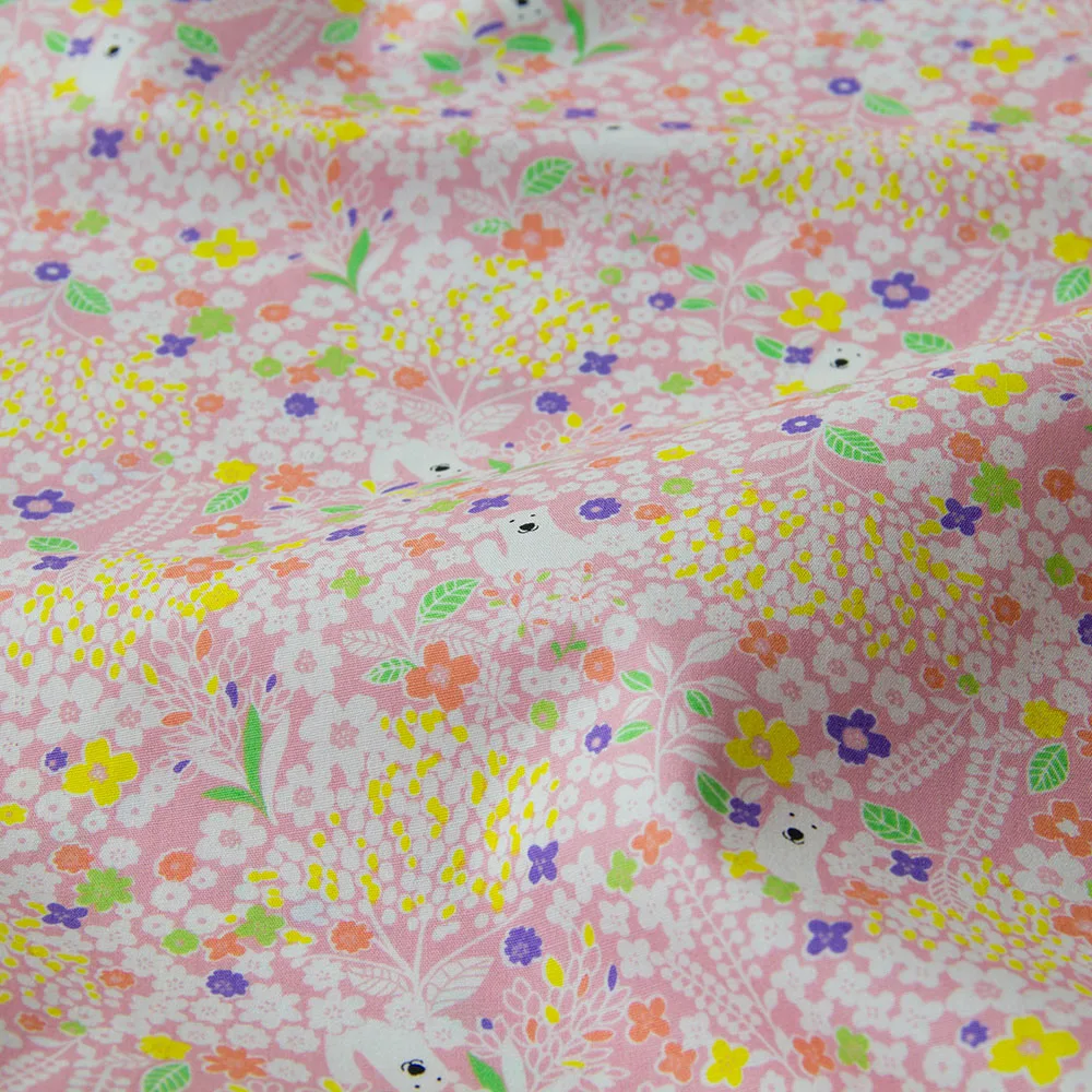 

50cm*110cm Japanese DIY Patchwork Fabrics Textile Quilting Cloth Fabric for sewing Cotton Fabric Forest Bear A