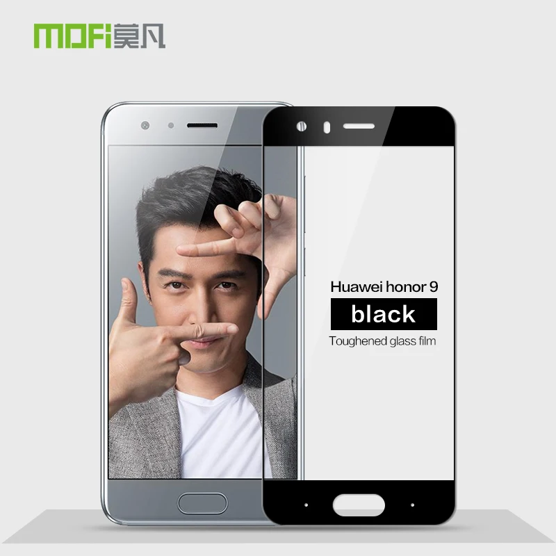 

For Huawei Honor 9 Glass Tempered MOFi Screen Protector Protective Film Full Cover For Huawei Honor 9 Tempered Glass