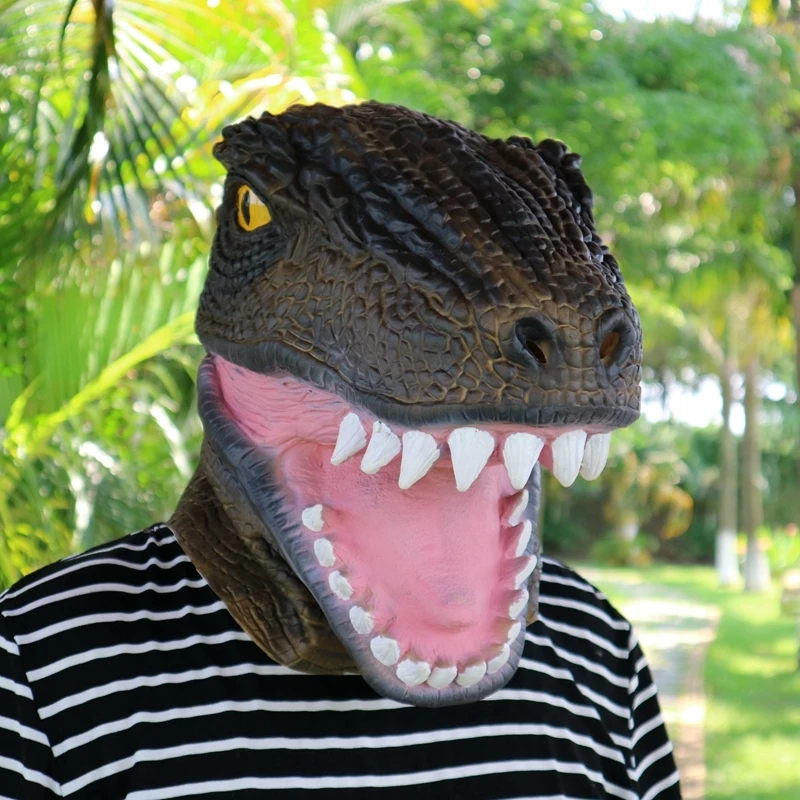 

Dinosaur Cosplay Party Mask Horror Head Mask Cosplay Costume Prop Breathable Festival Party Supplies