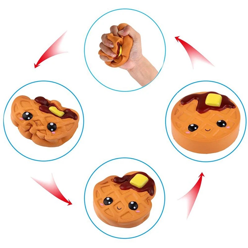 Jumbo сыр шоколад печенье милый мягкими замедлить рост мягкие для сжатия игрушка телефон ремень Ароматические снять стресс Смешной малыш