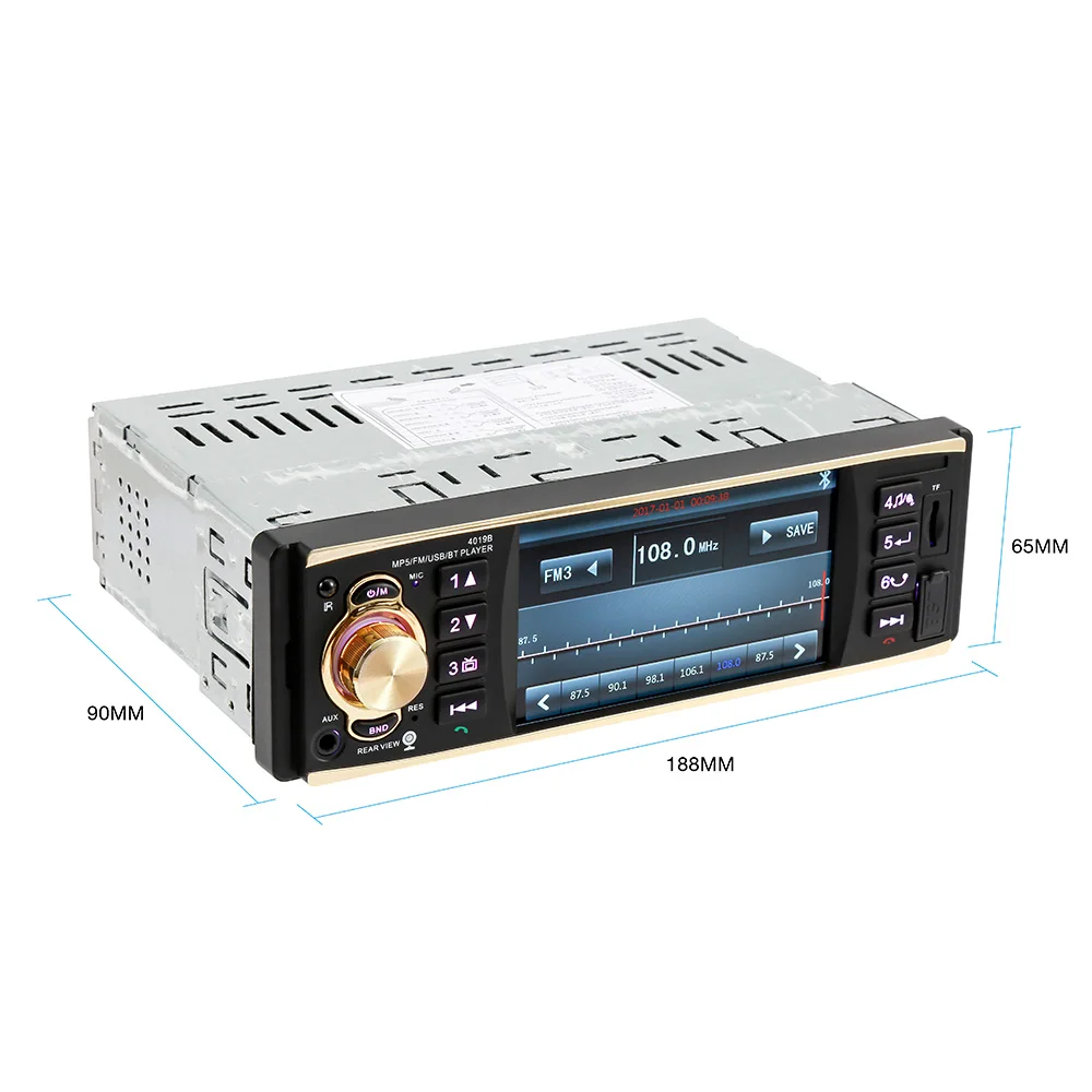 2019 горячая Распродажа 4 1 дюймов Din автомобильное радио аудио стерео USB AUX FM станция