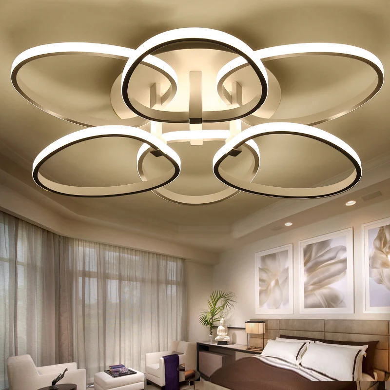 

modern acrylic design ceiling lights acrylic bedroom living room light deckenleuchten luminarias white fixtures moderne lamp