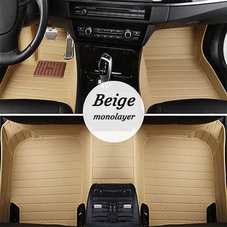Beige Новые Роскошные Пользовательские Автомобильные Коврики для Citroen c4 c5 c2 c3 c6 стока C-Quatre/Triomphe Elysee Picasso автомобильные аксессуары для укладки волос - Название цвета: Beige