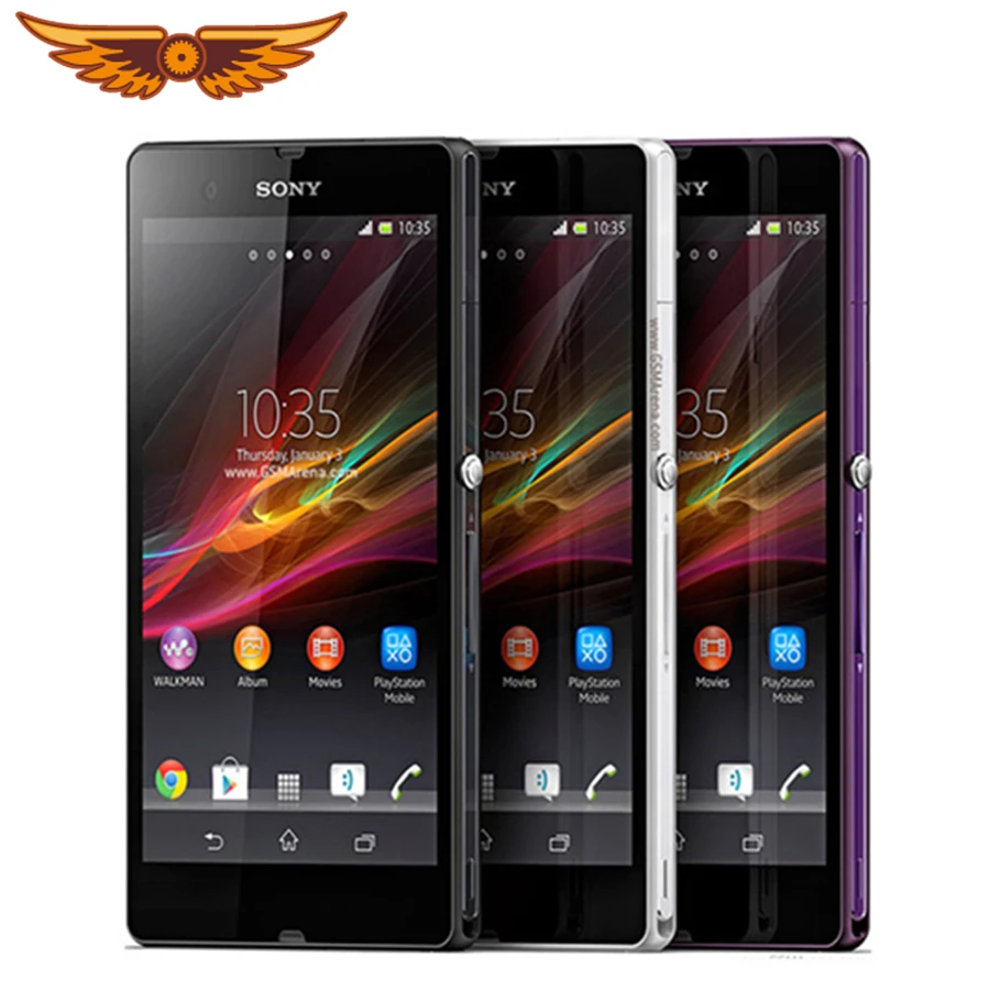 Мобильный телефон sony Xperia Z L36h C6602 C6603 3G и 4G, четырехъядерный сенсорный экран 5,0 дюйма, 2 Гб ram, 16 ГБ rom с камерой 13,1 МП