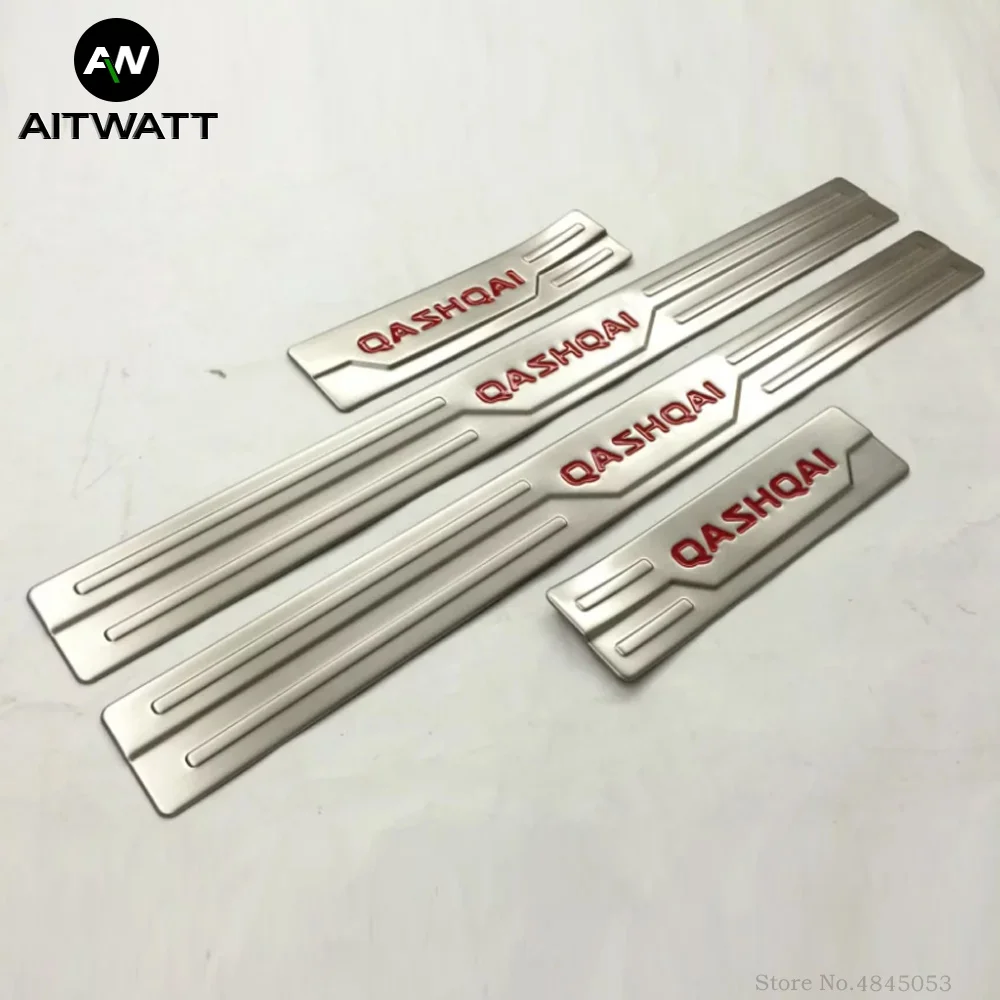 

AITWATT For Nissan Qashqai 2016 2017 2018 2019 Stainless Steel Door Sill Scuff Plate Kick Step Cover Plate Protector Car Styling