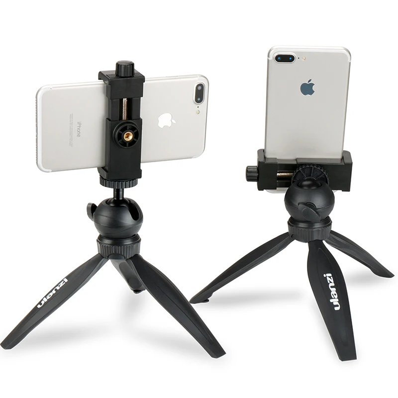  Ulanzi Mini Phone Tripod Tabletop Smartphone Mount Clip Holder Stand w Detachable Ballhead for iPho
