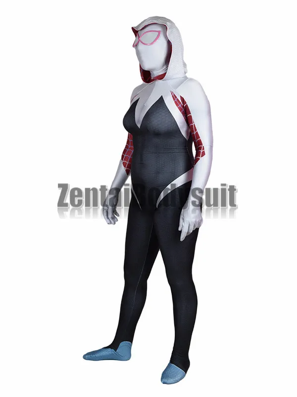 Потрясающий костюм Человека паука Гвен Стейси зентай на Хэллоуин|zentai suit|gwen stacy