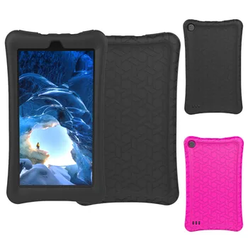 

7 Inches Kids Explosionproof Silicone Tablet Case Cover For 2017 Amazon Kindle Fire HD 7 0J Drop Shipping