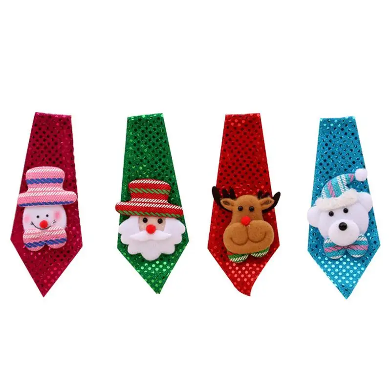 

Christmas Decorations Sequined Tie Adult Children's Gifts
